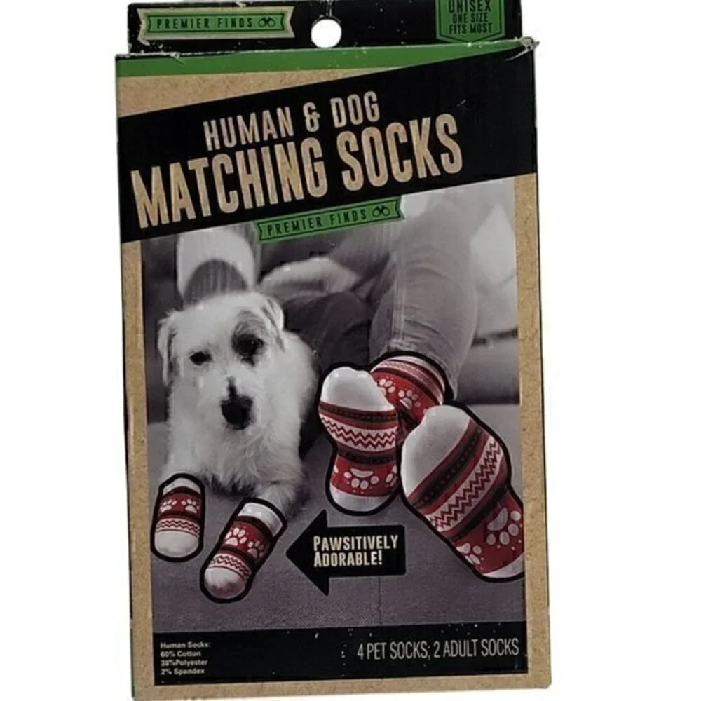 Dog and Human matching socks